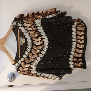 Silk and Sequins top